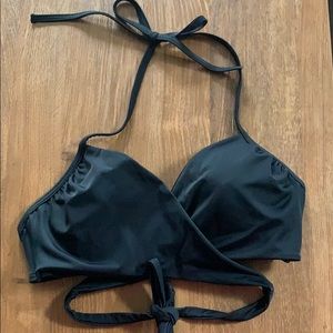 Black Wrap Bra Cup Bikini Top